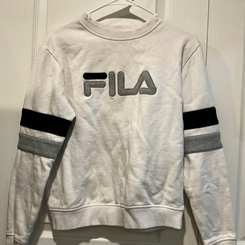 White crew neck